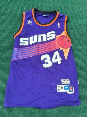 Vintage Charles Barkley 93-94 Phoenix Suns #34 Adidas NBA Jersey Hardwood